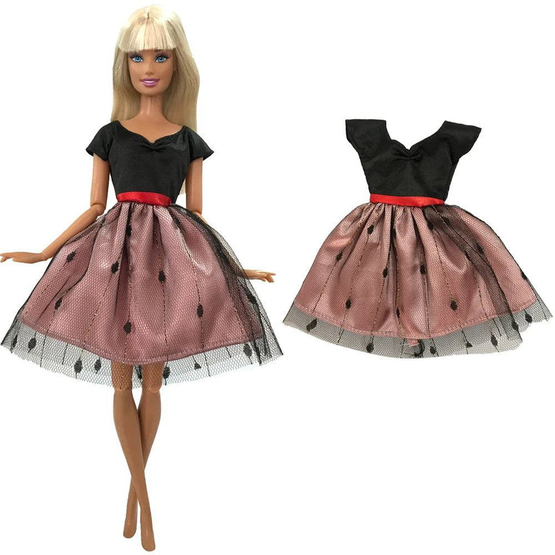 NK 1 Pcs Fashion Doll Dress  For Barbie Clothes Doll Accessories Outfit Casual Wear Shirt Party Dress  DIY Dollhouse Toys JJ - PST PS Tradings