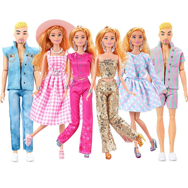 NK 1 Pcs Fashion Doll Dress  For Barbie Clothes Doll Accessories Outfit Casual Wear Shirt Party Dress  DIY Dollhouse Toys JJ - PST PS Tradings