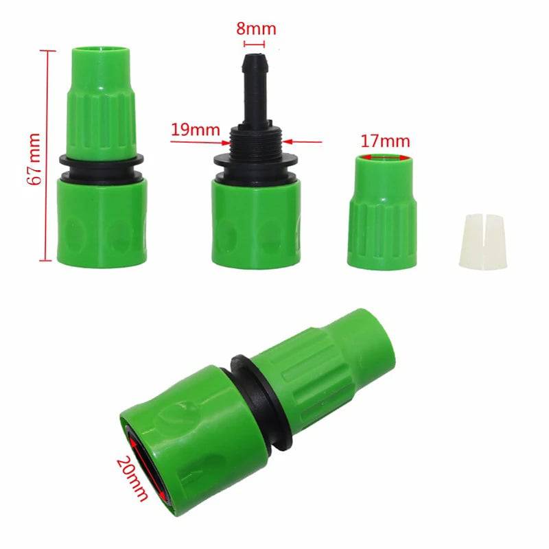 One-Way Quick Connector Connection 3/8" Hose Garden Watering Hose Connector Gardening Tools and Equipment Agriculture Tools 1 Pc - Property & Safety Tradings