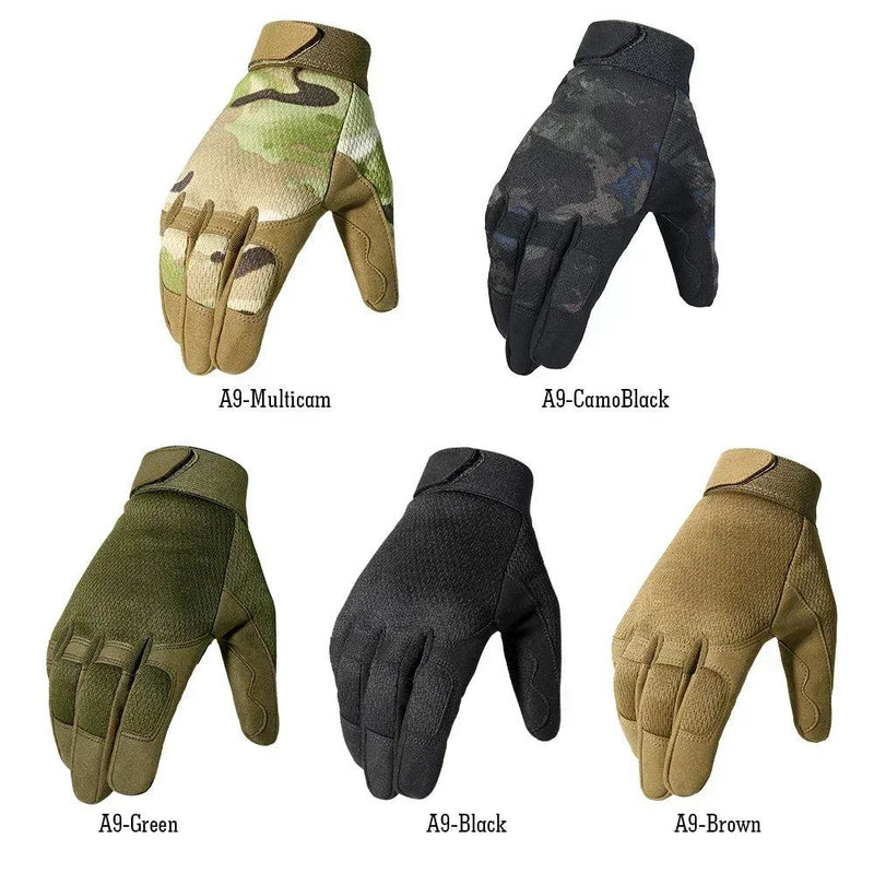 Outdoor Tactical Gloves Bicycle Airsoft Hiking Climbing Shooting Paintball Working Camo Sport Full Finger Glove Outdoor Gear - PST PS Tradings