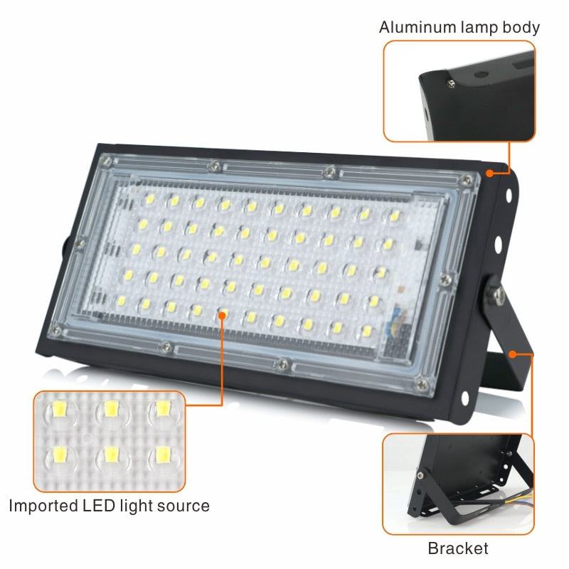 Outdoor Waterproof Bright Spotlight