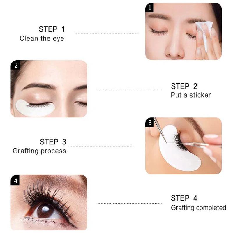 Paper Eye Patches for Eyelash Extension 50/100 Pairs Under Eye Pads Lash Extension Lashes accessories Eye Tips Make Up Tools - PST PS Tradings