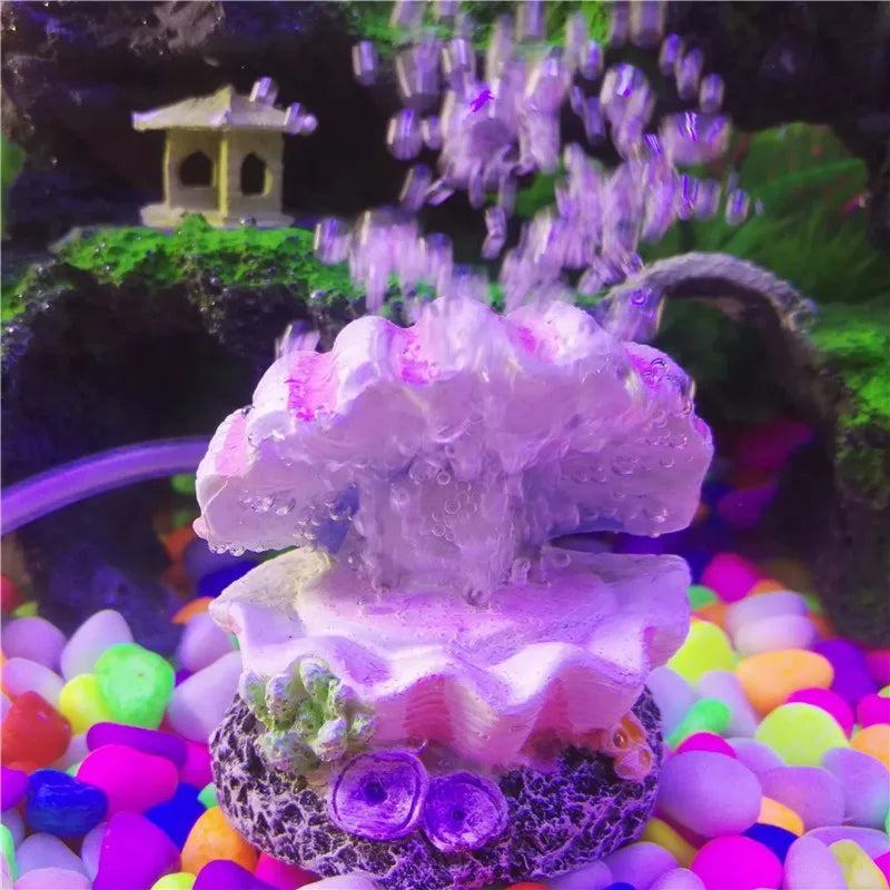 Pearl Shell Air Bubble Stone Fish Tank Decoration Aquarium Decor Air Stone  Air Pump Bubbler Ornament - PST PS Tradings