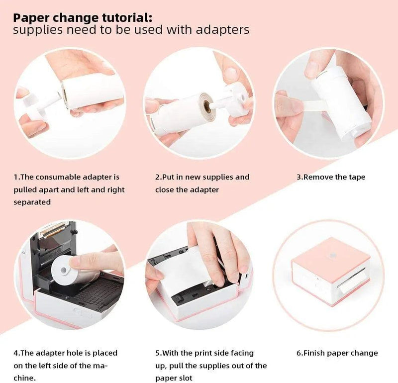 Phomemo Thermal Paper Printable Self-adhesive Sticker Paper Roll for Phomemo M02/M02S/M02 Pro Printer Label Printing Paper - PST PS Tradings