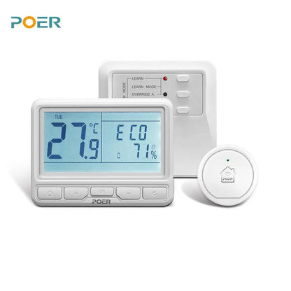 POER Wireless Wifi heating thermostat smart Thermoregulator digital temperature controller for gas boiler warm floor with Alexa - Property & Safety Tradings