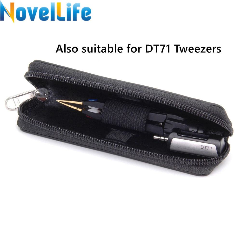 Portable Carry Case Small Zipper Tool Pouch Organizer Bag for TS100 TS101 TS80P SH72 Pine64 Pinecil Soldering Iron DT71 Tweezers