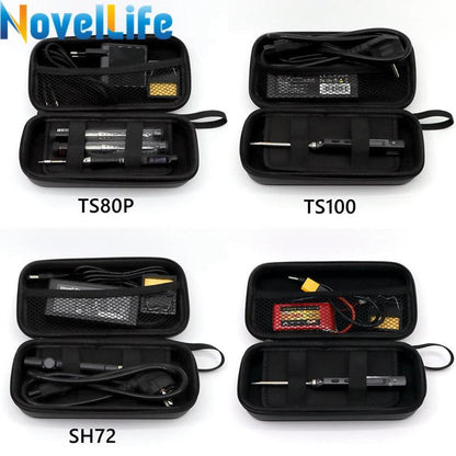 Portable Carry Case Small Zipper Tool Pouch Organizer Bag for TS100 TS101 TS80P SH72 Pine64 Pinecil Soldering Iron DT71 Tweezers