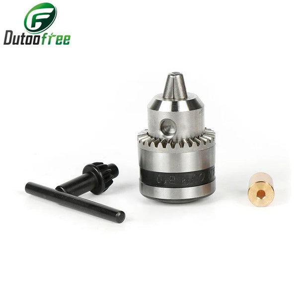 Power Tools Clamping 0.6-6mm B10 Micro Motor Drill Chucks  Taper Mounted Drill Chuck With Chuck Key Brass Mini Electric Motor