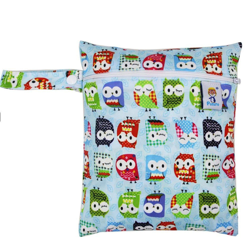 Printed Pocket Wet Bag Waterproof Reusable Nappy Bags PUL Travel Baby Nappy Mini Size Wet Dry Bags Wetbags 25x20cm Wholesale - PST PS Tradings