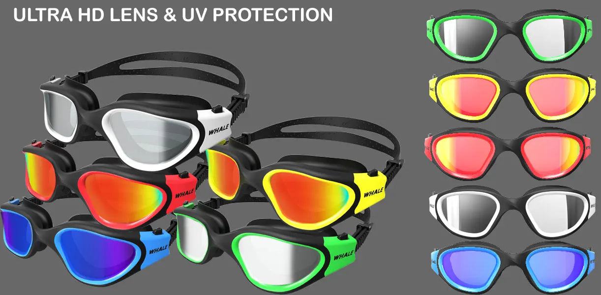 Professional Adult Anti-fog UV protection Lens Men Women Swimming Goggles Waterproof Adjustable Silicone swim Glasses in pool - PST PS Tradings