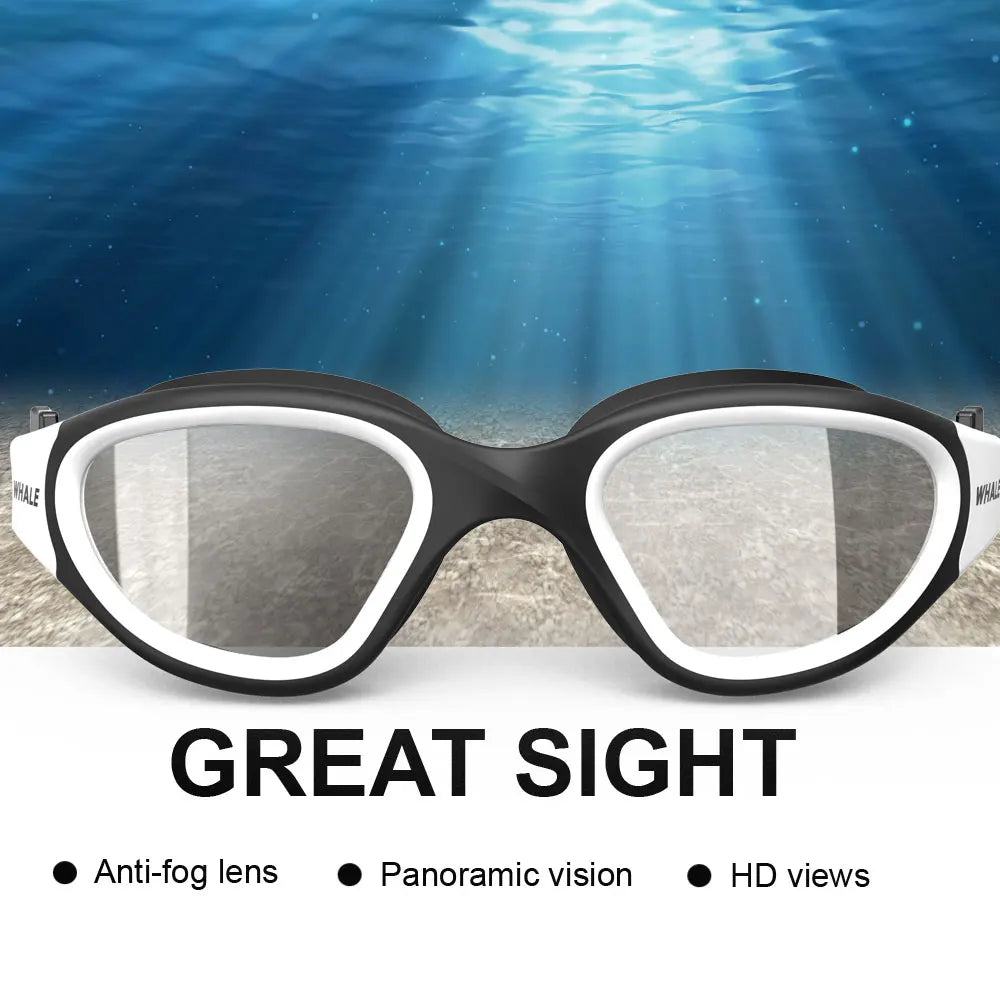 Professional Adult Anti-fog UV protection Lens Men Women Swimming Goggles Waterproof Adjustable Silicone swim Glasses in pool - PST PS Tradings