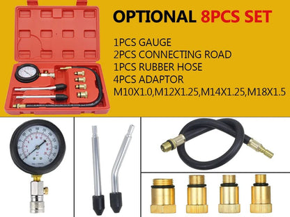 Professional AUTO TOOLS Petrol Gasoline Engine Cylinder Compression Gauge Tester Kit Cylinder Tester With M10 M12 M14 M16 M18 - PST PS Tradings