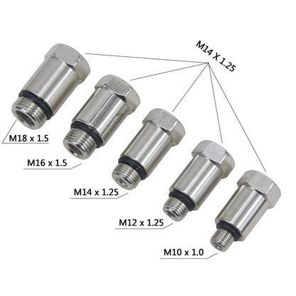 Professional AUTO TOOLS Petrol Gasoline Engine Cylinder Compression Gauge Tester Kit Cylinder Tester With M10 M12 M14 M16 M18 - PST PS Tradings