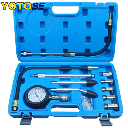 Professional AUTO TOOLS Petrol Gasoline Engine Cylinder Compression Gauge Tester Kit Cylinder Tester With M10 M12 M14 M16 M18 - PST PS Tradings