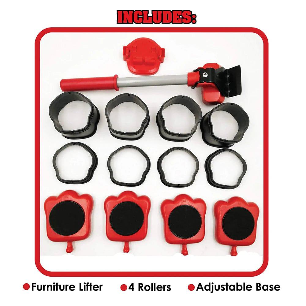 Professional Furniture Mover Tool Set Heavy Stuffs Transport Lifter Wheeled Mover Roller with Wheel Bar Moving Hand Device - PST PS Tradings