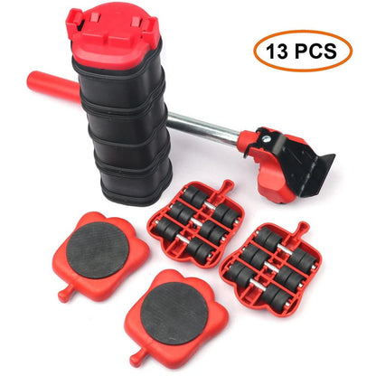 Professional Furniture Mover Tool Set Heavy Stuffs Transport Lifter Wheeled Mover Roller with Wheel Bar Moving Hand Device - PST PS Tradings