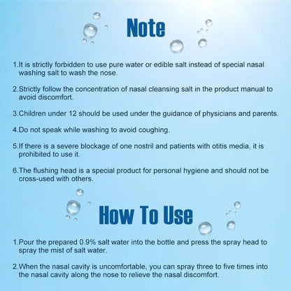 Professional Nose Wash Cleaner Nasal Irrigator Rinse Bottle Protector Avoid Allergic Rhinitis Adults Children care Neti Pots - PST PS Tradings