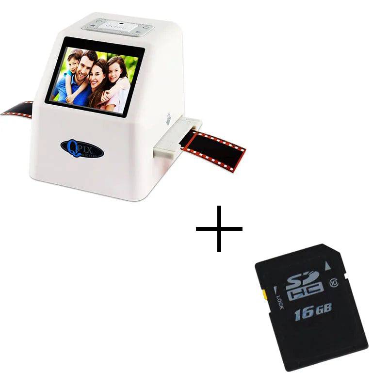 QPIX 22 MP 35mm Portable Film Scanners 135 110 126KPK Super 8 Negative Slide Holder Photo Scanner Film Digital Converter - Property & Safety Tradings