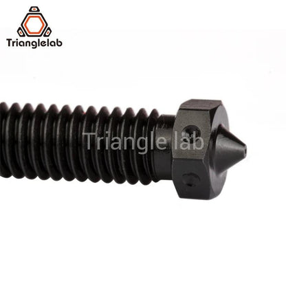 R Triangle Hardened Steel Volcano Nozzles For High Temperature 3D Printer PEI PEEK OR Carbon Fiber Filament For  Volcano Hotend