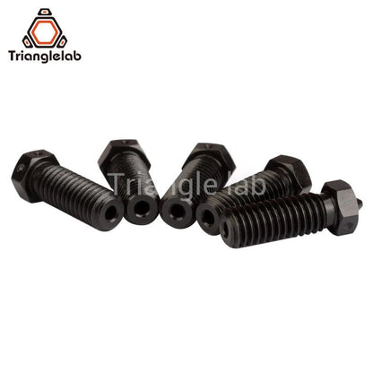 R Triangle Hardened Steel Volcano Nozzles For High Temperature 3D Printer PEI PEEK OR Carbon Fiber Filament For  Volcano Hotend