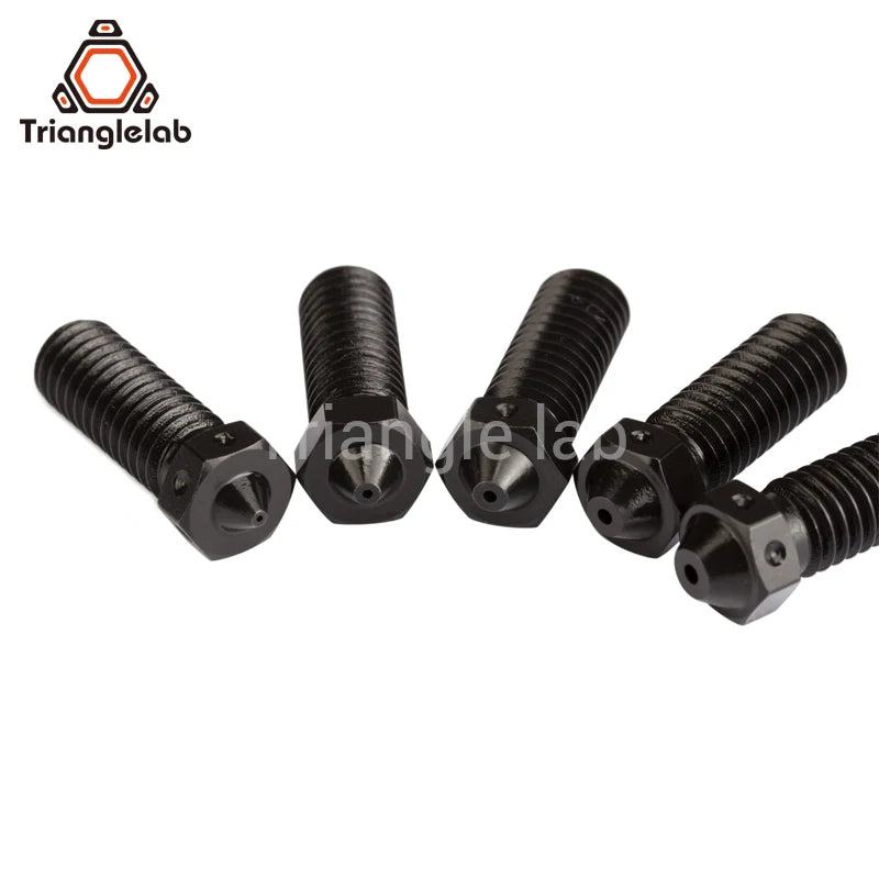 R Triangle Hardened Steel Volcano Nozzles For High Temperature 3D Printer PEI PEEK OR Carbon Fiber Filament For  Volcano Hotend