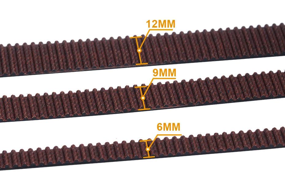 R trianglelab Gates 2GT belt synchronous belt  Timing belt Width 6MM 9MM wear GT2 resistant  for Ender3 cr10 Anet 3D Printer