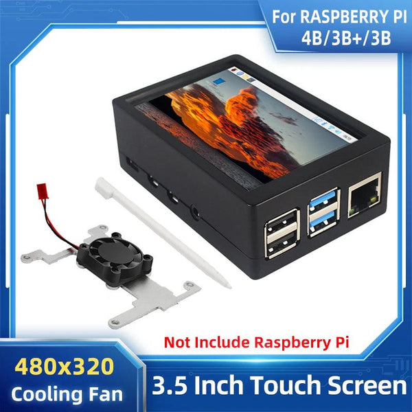 Raspberry Pi 3.5 Touch Screen 480*320 LCD TFT Display Optional ABS Metal Case Cooling Fan for Raspberry Pi 4 Model B or 3B+ 3B - PST PS Tradings