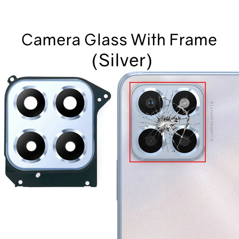 Rear Back Camera Glass Lens For Huawei Honor X6 X6S X8 5G Replacement With Adhesive Sticker VNE-LX1 VNE-LX2 VNE-N41