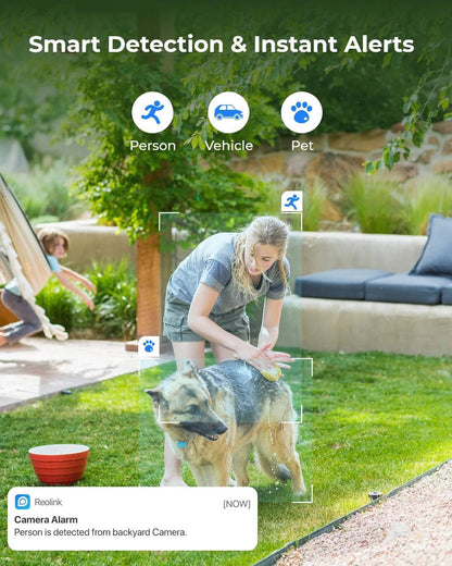 Reolink 4K Security Camera Smart Detection 8MP Wi-Fi 6 Tech Surveillance Cameras Onvif 2.4G/5Ghz Wireless 5MP Outdoor IP Camera - Property & Safety Tradings