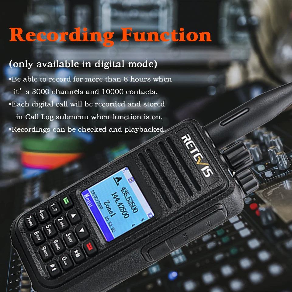 Retevis RT3S Walkie Talkie DMR Radio Uhf Vhf  Digital Amateur 5W Long Range Ham Radio Stations Walkie-Talkies Professional  GPS - PST PS Tradings  PST PS Tradings