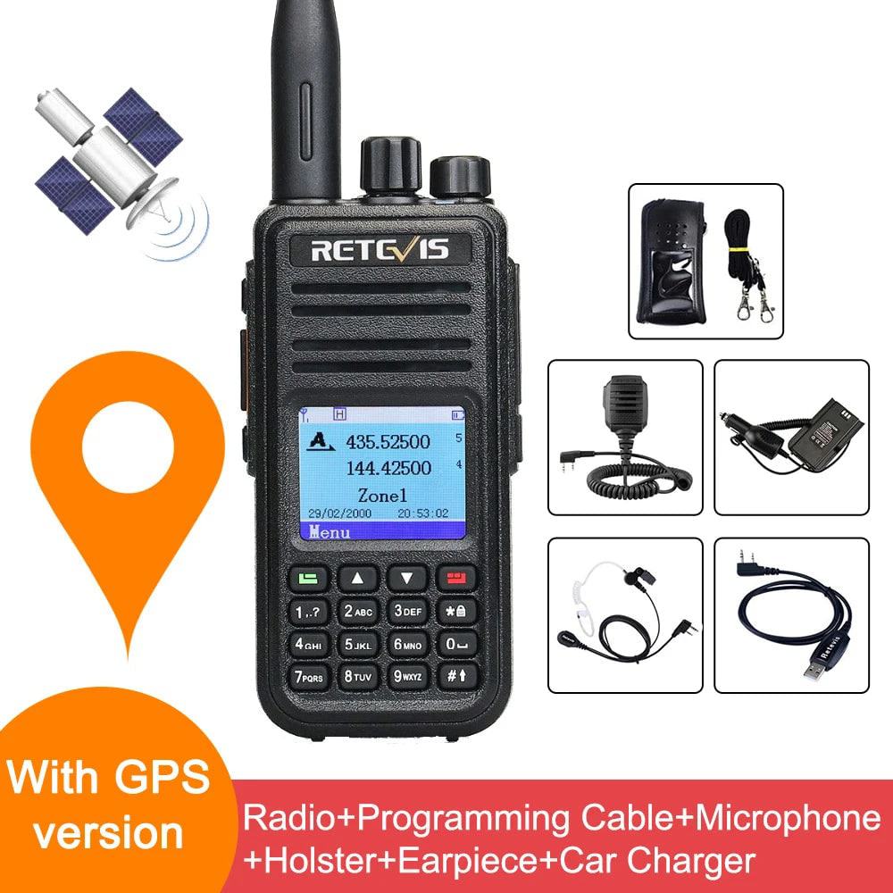 Retevis RT3S Walkie Talkie DMR Radio Uhf Vhf  Digital Amateur 5W Long Range Ham Radio Stations Walkie-Talkies Professional  GPS - PST PS Tradings  PST PS Tradings