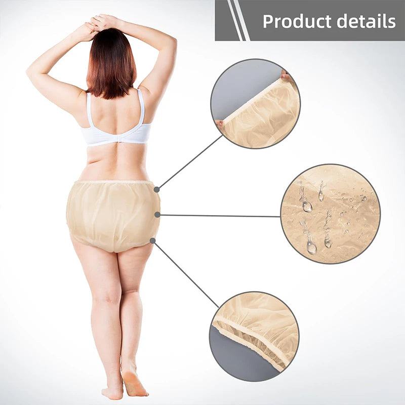 Reusable Diapers Covers for Adults Waterproof EVA Cloth Diaper Nappy Cover Adult Elderly Incontinence Plastic Pants Underwear - PST PS Tradings