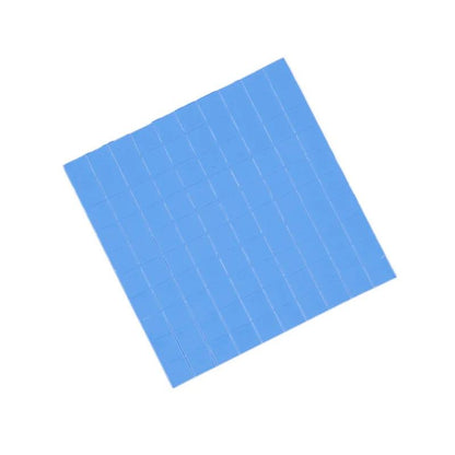 RGEEK 100 Pcs Blue 10mm*10mm GPU CPU Heatsink Cooling Conductivity 6.0 W Silicone Pad Processor Accessories Thermal Pad