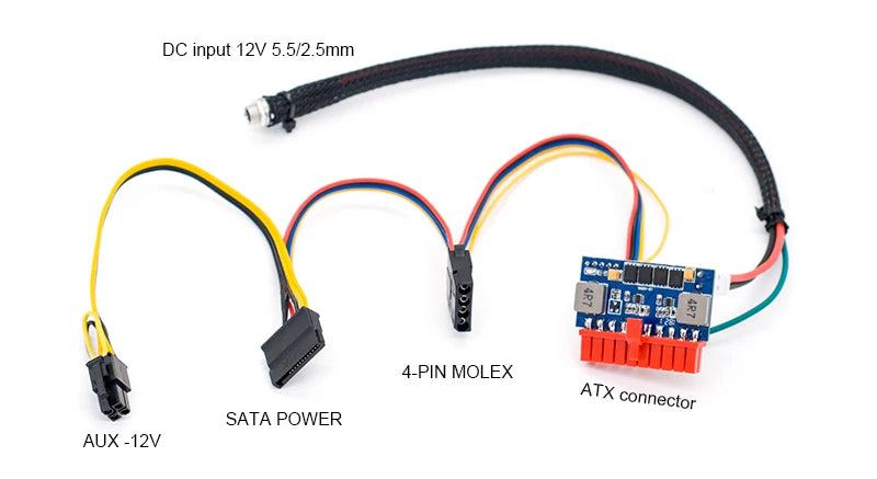 RGEEK DC Input DC-ATX 120W 20pin Power Supply Module Switch Pico PSU Auto Mini ITX High DC-ATX power module ITX