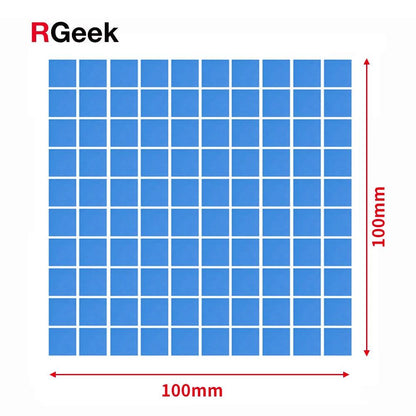 RGEEK New 6.0 W/mK Conductive GPU CPU Heatsink Cooling Silicone Pad 100mm*100mm*1mm Thermal Pad High Quality