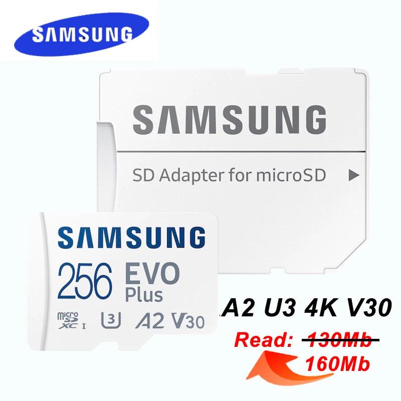 SAMSUNG EVO Plus Micro SD Card 128GB 64GB 512GB 256GB Micro SD Pro Plus Flash Memory Card SD Memory U1 U3 4K Microsd TF Cards