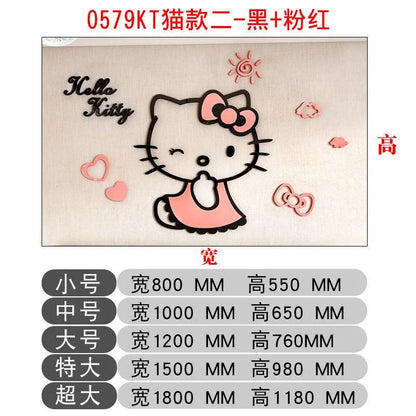 Sanrio Hello Kitty Wall Stickers 3d Three-dimensional Girl Cute Painting Room Layout Bedroom Bedside Decorative Stickers - PST PS Tradings