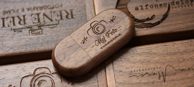 SHANDIAN Free LOGO Wooden + Box USB 2.0 Pen drive 4GB 16GB 32GB 64GB Flash Drive Memory stick wedding Photography Gift U Disk