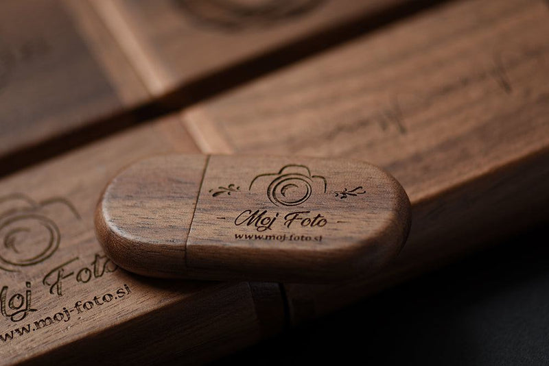 SHANDIAN Free LOGO Wooden + Box USB 2.0 Pen drive 4GB 16GB 32GB 64GB Flash Drive Memory stick wedding Photography Gift U Disk