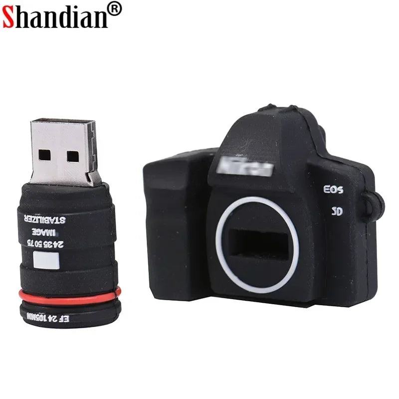 SHANDIAN hot selling Camera Shape USB Flash Memory Stick thumb drive 64GB/32GB /16GB memory stick flash card photography gifts - PST PS Tradings