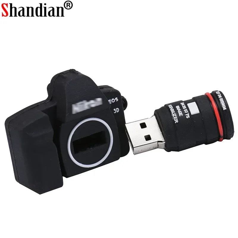 SHANDIAN hot selling Camera Shape USB Flash Memory Stick thumb drive 64GB/32GB /16GB memory stick flash card photography gifts - PST PS Tradings