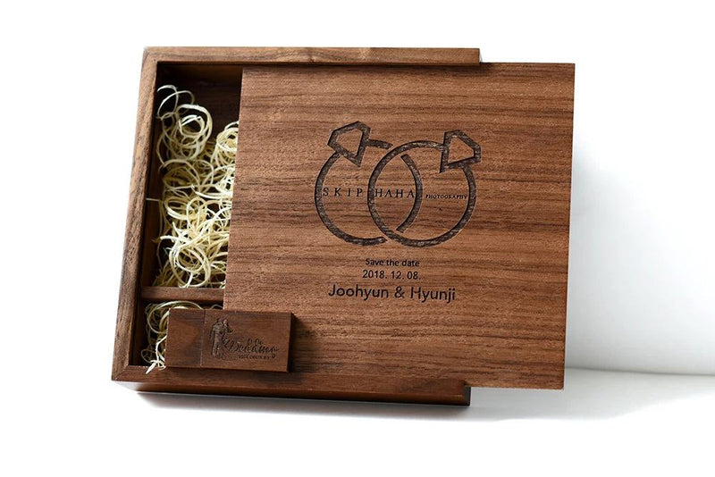 SHANDIAN Wood Album Style High Speed USB 3.0 4GB 8GB 16GB Fashion Gift 32GB 64GB USB+BOX Wedding Photography Free Custom LOGO - PST PS Tradings