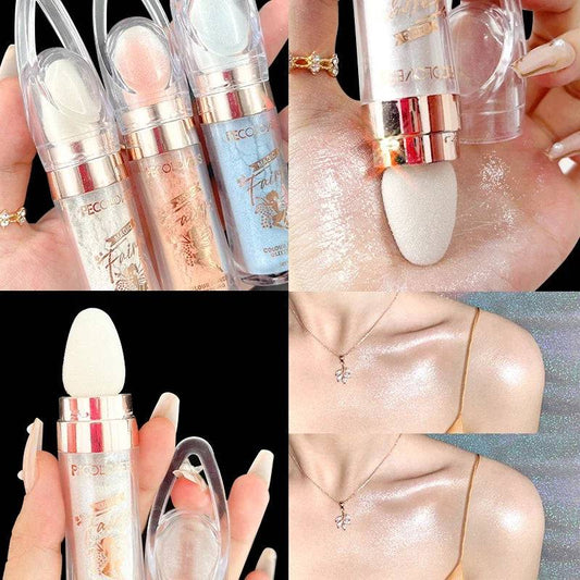 Shimmer Fairy Powder White Loose Highlighter Face Body Glitter Wand Makeup Bronzer Illuminator Cosmetic - Property & Safety Tradings