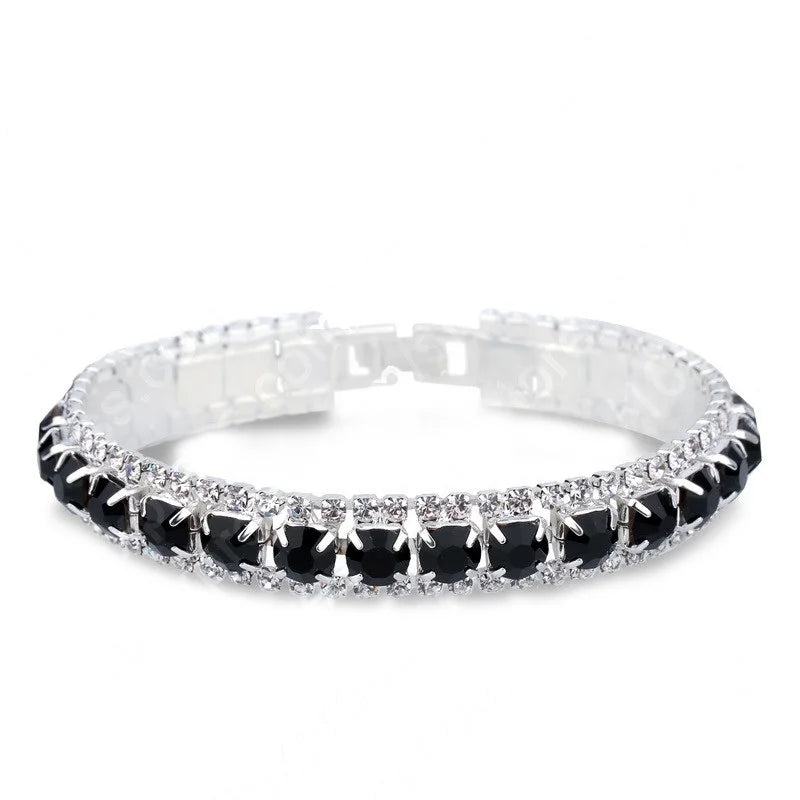 Silver Women Classic Jewelry Red Cubic Zircon Bracelet& Bangle present - PST PS Tradings