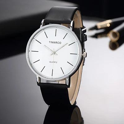 Simple Style White Leather Watches Women Fashion Watch Minimalist Ladies Casual Wrist Watch Female Quartz Clock Reloj Mujer 2023 - PST PS Tradings