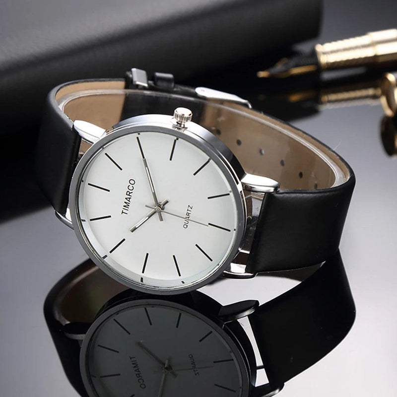 Simple Style White Leather Watches Women Fashion Watch Minimalist Ladies Casual Wrist Watch Female Quartz Clock Reloj Mujer 2023 - PST PS Tradings