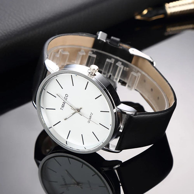 Simple Style White Leather Watches Women Fashion Watch Minimalist Ladies Casual Wrist Watch Female Quartz Clock Reloj Mujer 2023 - PST PS Tradings