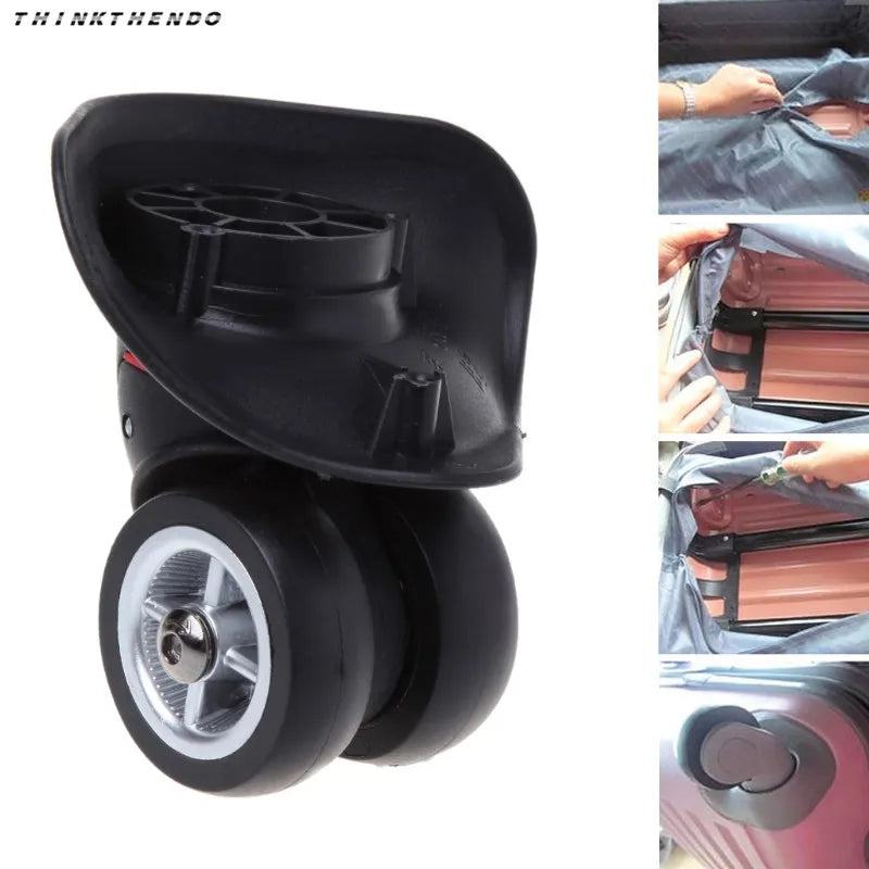 THINKTHENDO Hot New 2 Pcs Suitcase Luggage Accessories Universal 360 Degree Swivel Wheels Trolley Wheel High Quality 2018 - PST PS Tradings