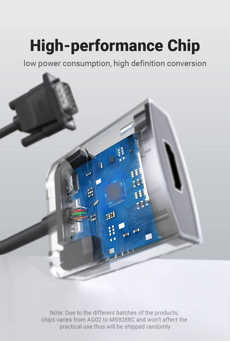 Tions VGA zu HDMI Adapter 1080P VGA Stecker auf HDMI Buchse Konverter Kabel Mit Audio USB Power für PS4/3 HDTV VGA HDMI Konverter - Property & Safety Tradings