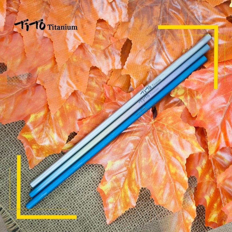 TiTo Titanium Straws With 1 Cleaner Brush Titanium Aolly Bend Straw Kitchen Outdoor Camping Drinking Gift Straws - PST PS Tradings